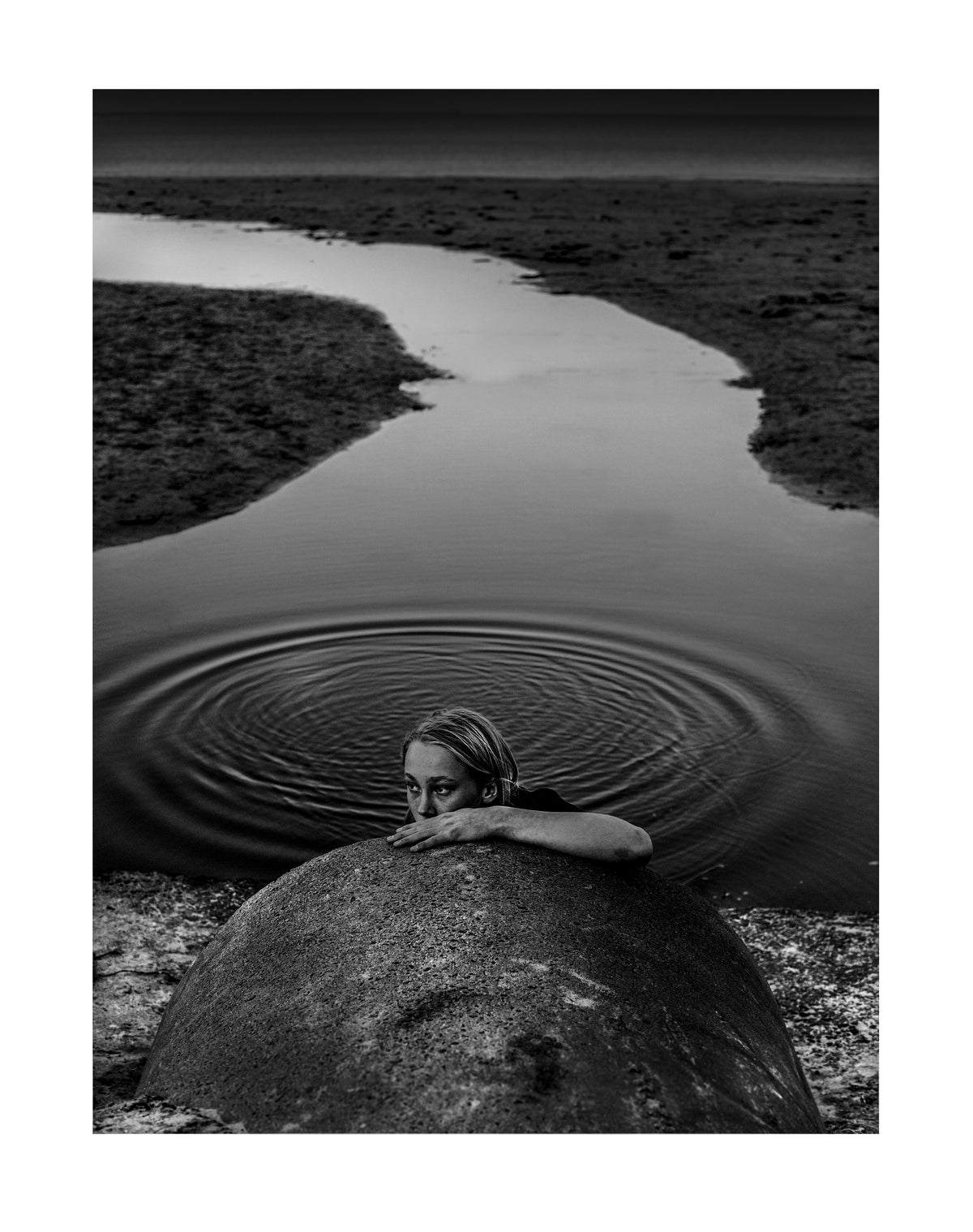 Tom at the drain