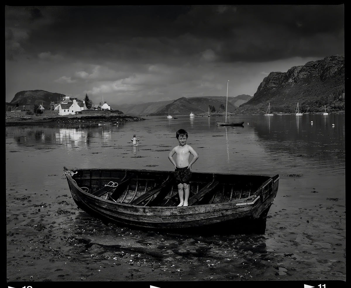Plockton Boy Signature - fine art print